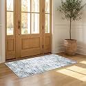 Wyatt &amp; Ash Dream Mink Printed Chenille 3' x 5' Accent Rug Jayden Grey