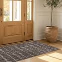 Wyatt &amp; Ash Dream Mink Washable Chenille 24"x48" Accent Rug Theo Brown