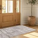 Wyatt &amp; Ash Dream Mink Washable Chenille 2 Piece Set - 24"x48" Accent Rug &amp; 24"x72" Runner Theo Beige