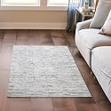 Wyatt &amp; Ash Dream Mink Washable Strata Texture Beige/Cream Abstract 3' x 5' Accent