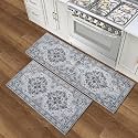 Wyatt & Ash Dream Mink Washable 2-Piece Set Geraldine Grey Geometric 24"x72" Runner & 24"x48" Accent