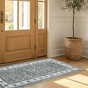 Wyatt &amp; Ash Dream Mink Washable Chenille 2 Piece Set - 24"x48" Accent Rug &amp; 24"x72" Runner Finley Green