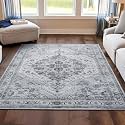 Wyatt &amp; Ash Dream Mink Washable Geraldine Grey Geometric 9' x 12'