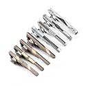 Wynameleri Tie Bars Clips Set 8 Packs Business Shirt Necktie Pin Clip for Men