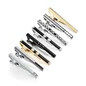 Wynameleri Tie Bars Clips Set 8 Packs Business Shirt Necktie Pin Clip for Men