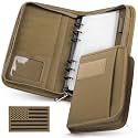 WYNEX Tactical Notebook Padfolio 6 Ring Binder, 3.7x6.7 in Refill Paper