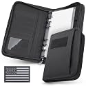 WYNEX Tactical Notebook Padfolio 6 Ring Binder, 3.7x6.7 IN Refill Paper