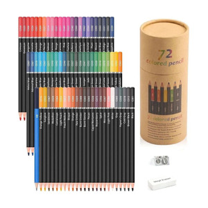 wynhard 72 pcs pencil colour set for drawing sketching  art for artists and beginners round shaped color pencils