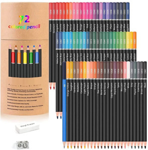 wynhard 72 pieces drawing pencils  color pencils for artist round shaped color pencils