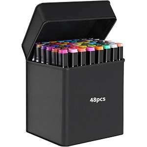 wynhard alcohol markers sketch pen set dual tip brush pens art markers for drawing 48 color dual tip art markers set chisel amp fine colour marker set alcohol based markers sketch marker drawing marker