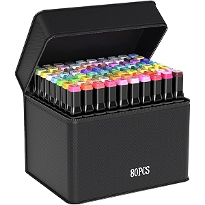 wynhard alcohol markers sketch pen set dual tip brush pens markers for drawing 80 color dual tip art markers set chisel amp fine colour marker set alcohol based markers sketch marker drawing marker