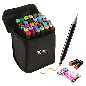 wynhard alcohol markers art markers set drawing markers colour markers dual tip brush pens amp chisel alcohol based art markers for kids adults coloring amp illustration twin markers set 30 pcs
