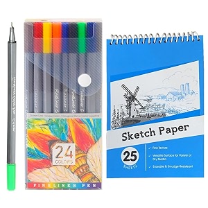 wynhard colors fineliner pen set journal colour pens colored fine point multicolour pen drawing pens art marker coloured pens for note calendar coloring art projects office supplies sketch book 25 pcs