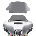 10.5" Smoke Wave Windshield Windscreen Wind Splitter Compatible for 2014-2024 Harley Davidson Touring Street Glide Electra Glide 2014 2015 2016 2017 2018 2019 2020 2021 2022 2023