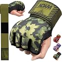 WYOX Boxing Wraps MMA Gloves Inner Boxing Gloves for Women &amp; Men - EZ-Off &amp; On - Thick Knuckle Padding - Breathable Fabric