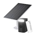 WYZE 2K HDR Rechargeable Battery Outdoor/Indoor Security Camera, Color Night Vision, Integrated Spotlight & Siren, Wire Free, 2-Way Audio Solar Panel - Continuous Power with 2.5W 5V Charging