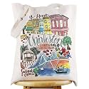 WZMPA Charleston South Carolina Travel Tote Bag Souvenir Gift Vacation Reusable Grocery Bag