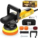 X'GLOW 5-Inch Random Orbital Car Polisher, 900W Corded Car Buffer, 6-Speed