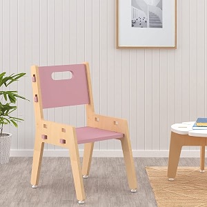 xampy furniture for growth adjustable seat wooden study chair for toddlers 2-7 years light weight and durable chair with non toxic paint amp polish eco- friendly furniture multipurpose for homes amp schools pink
