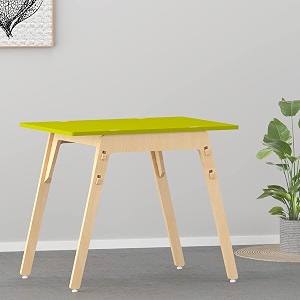 xampy furniture for growth beautiful antique black kiwi table wooden solid kids light finish furniture for playroom ideal arts amp crafts snack time home schooling homework square shape green