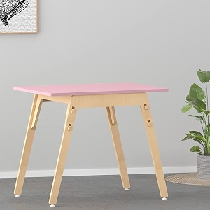 xampy furniture for growth beautiful antique black kiwi table wooden solid kids light finish furniture for playroom ideal arts amp crafts snack time home schooling homework square shape pink