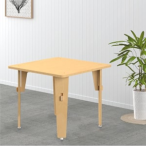 xampy furniture for growth lime fig wooden table for kids 2-5 years  2 seater for study eat or play  eco-friendly child safe non toxic coatings  quick diy sturdy  stylish for homes amp preschools natural