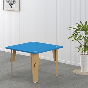 xampy furniture for growth lime fig wooden activity table for kids study 6 months to 3 years  muiltiuse for study eat or play  child safe non toxic coatings  quick diy light weight  stylish for homes amp preschools blue