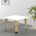 X&amp;Y Furniture For Growth Lime Fig Eco-Friendly Wooden Study Table for Kids (6 Months to 3 Years) | Multipurpose Activity Table | Child Safe DIY Sturdy | Elegant for Kids Room &amp; Schools (White)