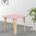 X&amp;Y Furniture For Growth Study Table for Kids (2-5 Years) | Eco-friendly made in Birch Ply Wood | Multipurpose Activity Table | Easy DIY | Child Safe with Round Corners | Ideal for Home, Nursery &amp; Kindergarten (Pink)