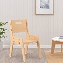 X&Y Furniture For Growth Wooden Chair for Kids (2-7 Years) Silver Peach Chair, Sustainable & Child - Safe Furniture, Made of Birch plywood, Height Adjustable & Easy to Assemble, Ideal for Modern Homes & Presch