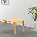 X&amp;Y Furniture For Growth Wooden Lime Fig Table for Kids (6 months to 3 Years) | Made of Birch Wood | Use for Study, Eat or Play | Child Safe Non Toxic Coatings | Quick DIY | Stylish for Homes &amp; Preschools (Natural)