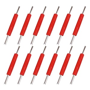 x autohaux 12pcs car truck motorcycle rv tire valve core remover tool dual head tire valve core remover installer tools