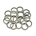 X AUTOHAUX 20pcs Engine Oil Crush Washers Drain Plug Gasket 22mm ID 30mm OD
