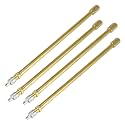 X AUTOHAUX 4pcs 200mm/7.87" Long Brass Tire Valve Extension for Car