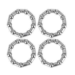 x autohaux 4pcs 44mm x 9 ball bearing cages crank bearings wheel bearing retainer for bicycle