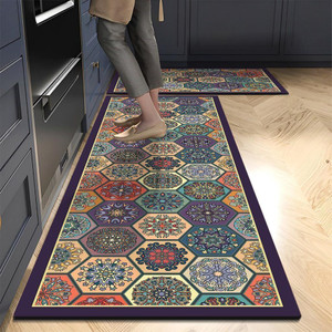 X - Glam Rubber Kitchen Mat Multicolor