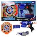 X Hero Gun with Realistic Firing Action, Lights &amp; Sound, Blaster Toy with Quick-Release Feature | Soft Bullet Blaster | Safe &amp; Fun Action Toy for Kids | Battery Operated Shooting Playset