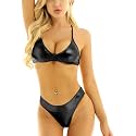 X-Night Women39s Shiny Faux Leather Sexy Solid