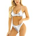 X-Night Women39s Shiny Faux Leather Sexy Solid