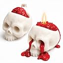 X-Protector Halloween Skull Candles 2 PCS - Gothic Halloween Decorations