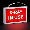 X-RAY IN USE LED Warning Sign, 120 VAC Hardwired, Wall Mount, Metal Case
