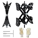 X-Shaped Chock Wheel Stabilizer Jack RV Camper Accessories for Travel Trailers - Pair