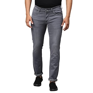 men silky stretch jeans