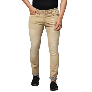 men silky stretch jeans