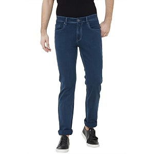 men silky stretch jeans