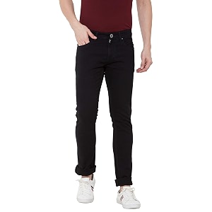 men silky stretch jeans