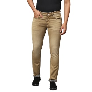 men silky stretch jeans