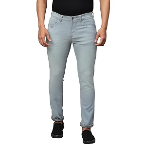 men silky stretch jeans