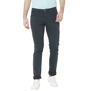 men silky stretch jeans