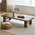 X went Japanese Style Sheesham Wood Coffee Table for Living Room, Dining Room, Bedroom, Kitchen, Office Home Decor (80x50x38)